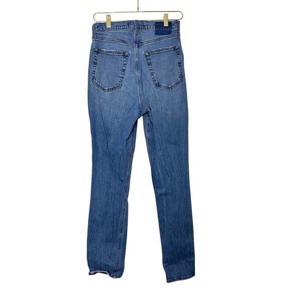 Abercrombie & Fitch 90's Slim Straight Ultra‎ High Rise Jeans Blue Women 6/28 - Picture 2 of 6